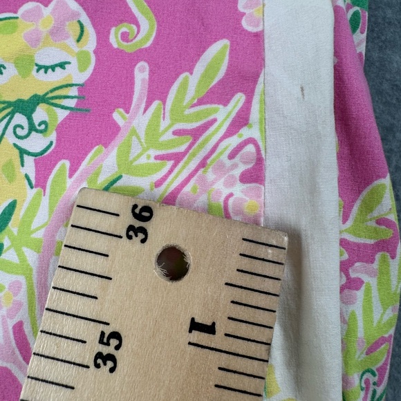 Vintage Lilly Pulitzer Skort Womens SZ 6 Scallop Hem Pink Green Patchwork Floral - Picture 7 of 16